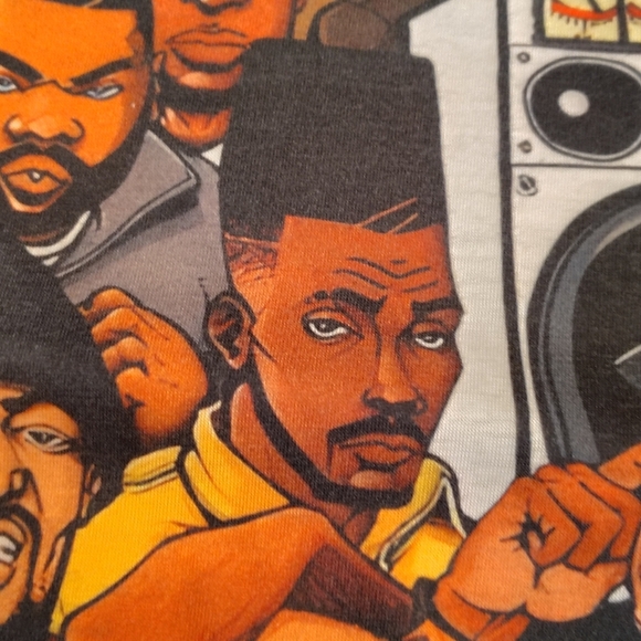 '90s Rappers Hip Hop Legends T-shirt Men's Medium Tupac Biggie Snoop Dogg - Picture 6 of 11